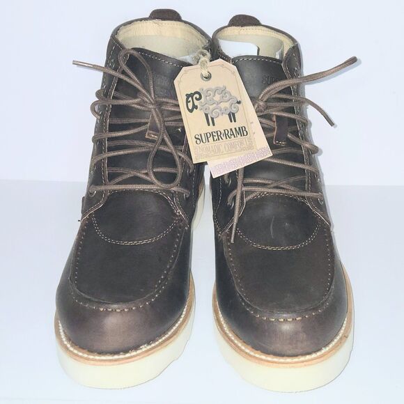 SUPERLAMB Boot DZO Brown Leather Work Boots Red Head Men Sz 11D US NEW With Box main image 8